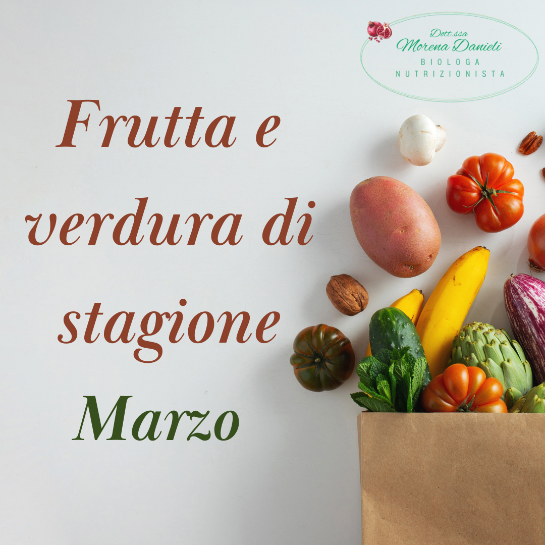 Frutta e verdura di Marzo